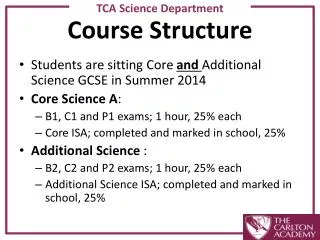 course structure