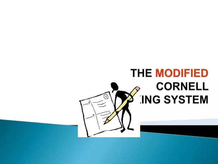 the modified cornell note taking system