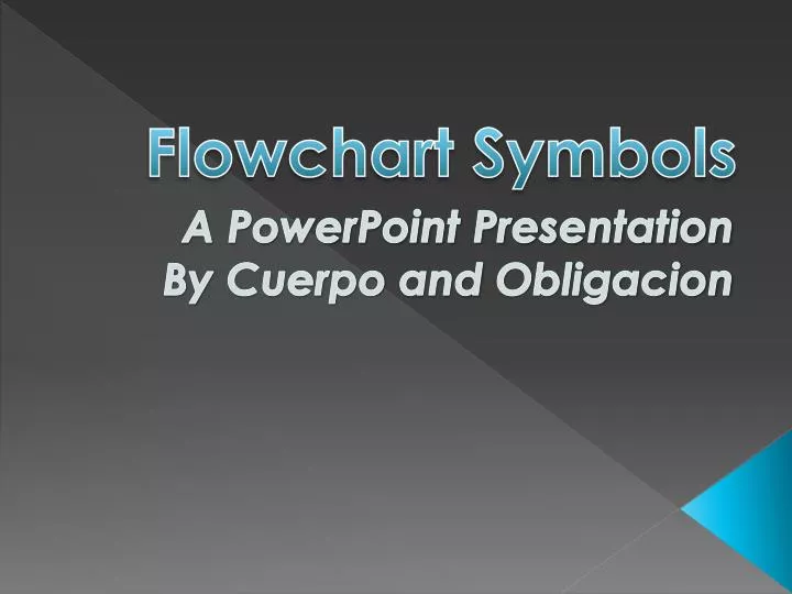 flowchart symbols