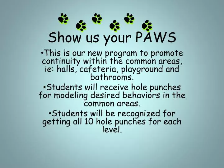 show us your paws