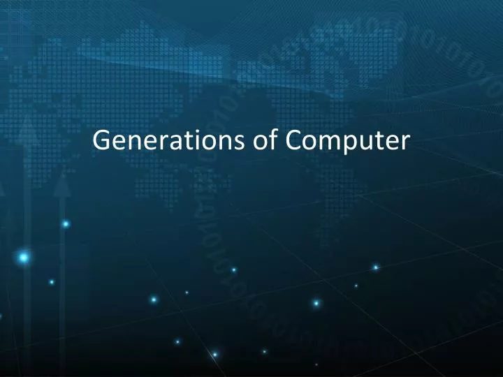 generations of computer