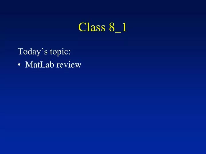 class 8 1