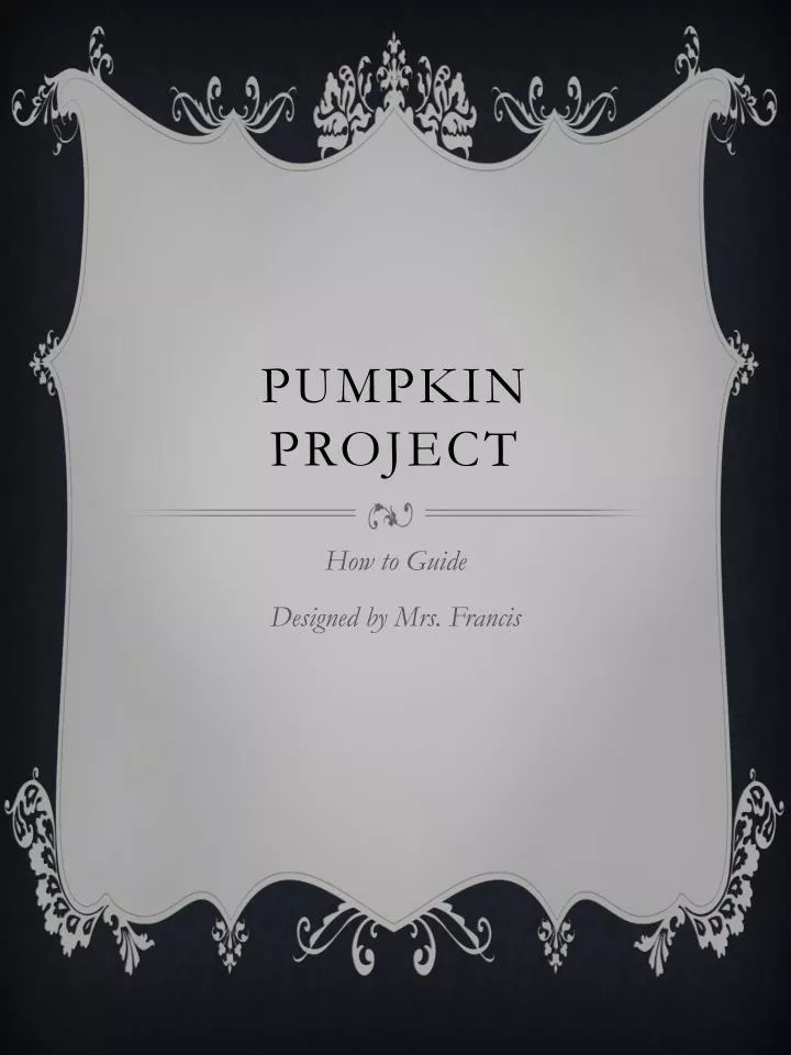 pumpkin project