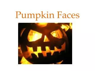 Pumpkin Faces