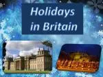 Holidays in Britain - slide 1