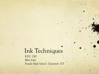 Ink Techniques