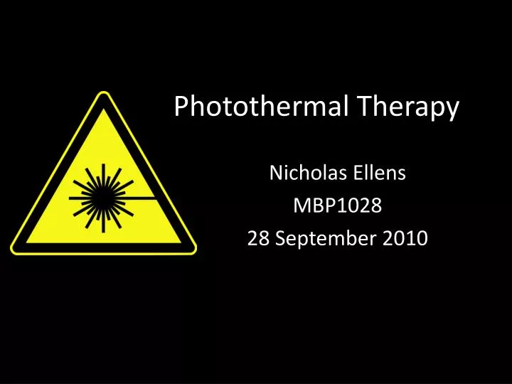 photothermal therapy