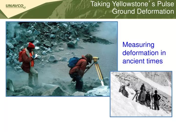 taking yellowstone s pulse ground deformation