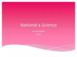 National 4 Science