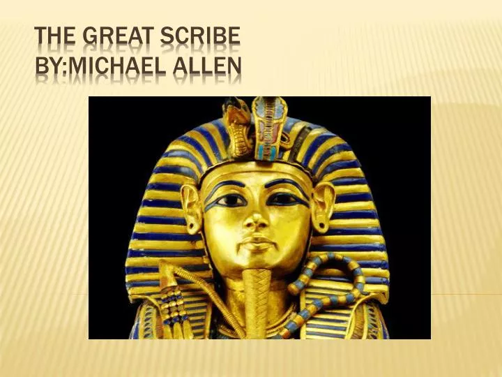 the great scribe by michael allen