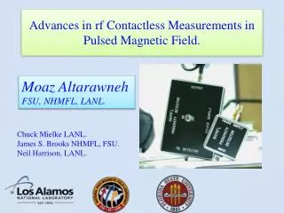 Advances in rf Contactless Measurements in Pulsed Magnetic Field.