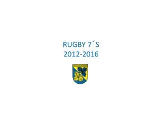 rugby 7 s 2012 2016