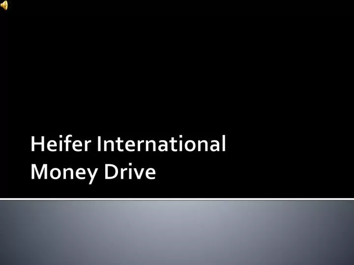 heifer international money drive