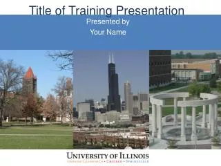 Title of Training Presentation