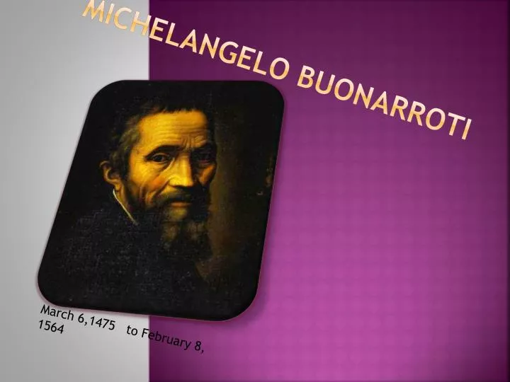 michelangelo buonarroti