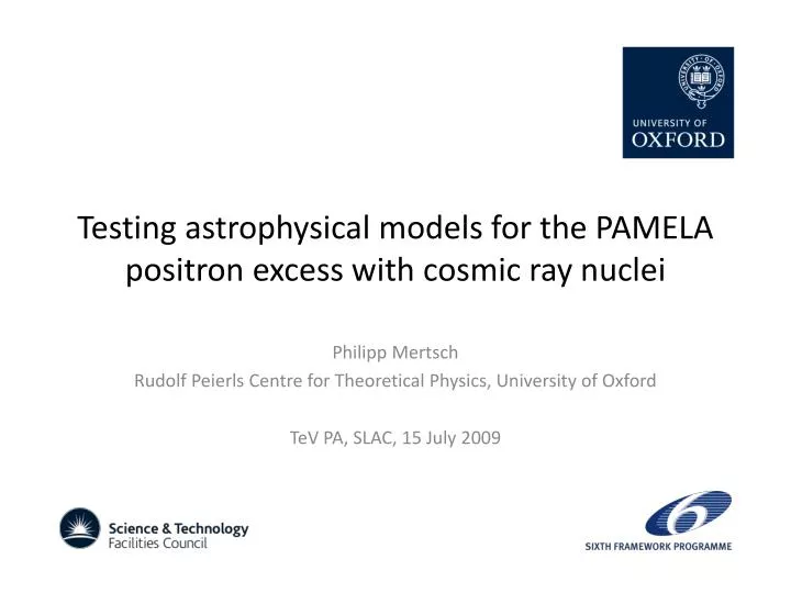 testing astrophysical models for the pamela positron excess with cosmic ray nuclei