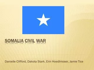 Somalia Civil war