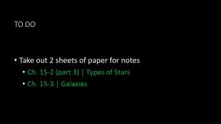 to do