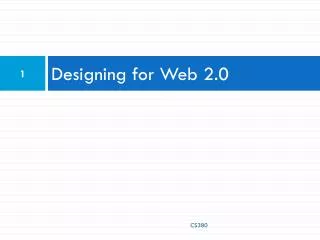 Designing for Web 2.0