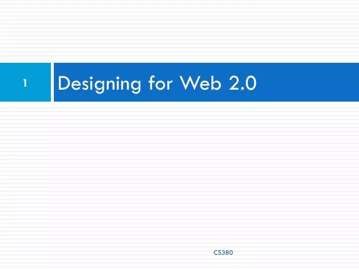 designing for web 2 0