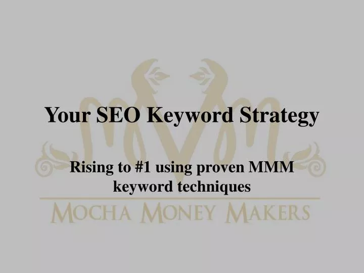 your seo keyword strategy