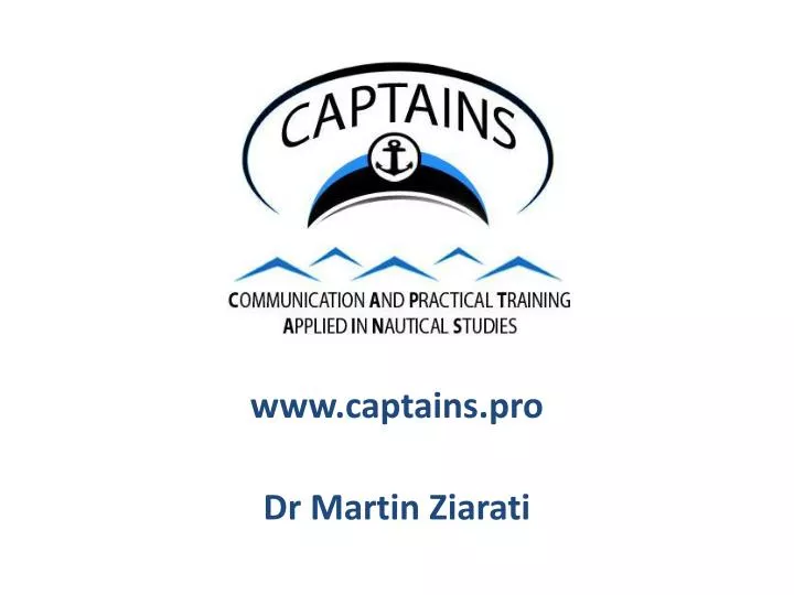 www captains pro dr martin ziarati