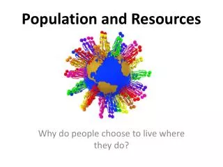 Population and Resources