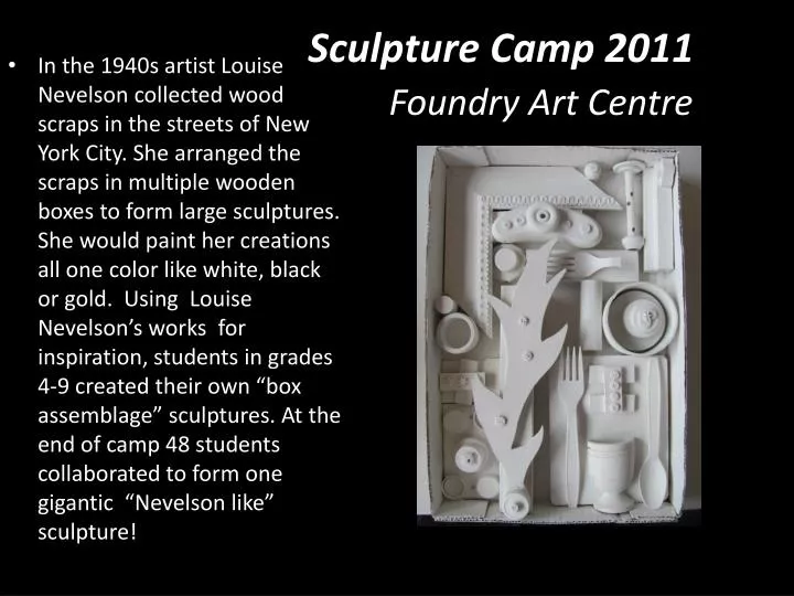 sculpture camp 2011 foundry art centre