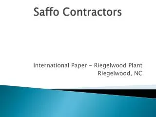 saffo contractors