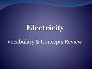 Electricity