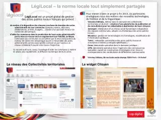 l gilocal la norme locale tout simplement partag e