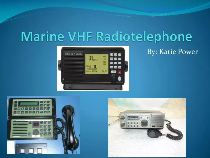 marine vhf radiotelephone