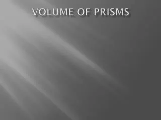 Volume of prisms