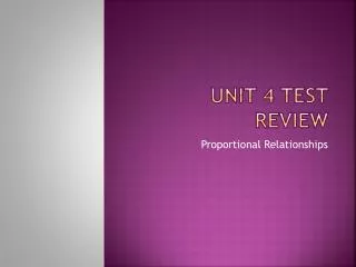 Unit 4 test review