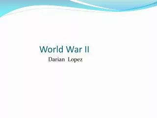 World War II