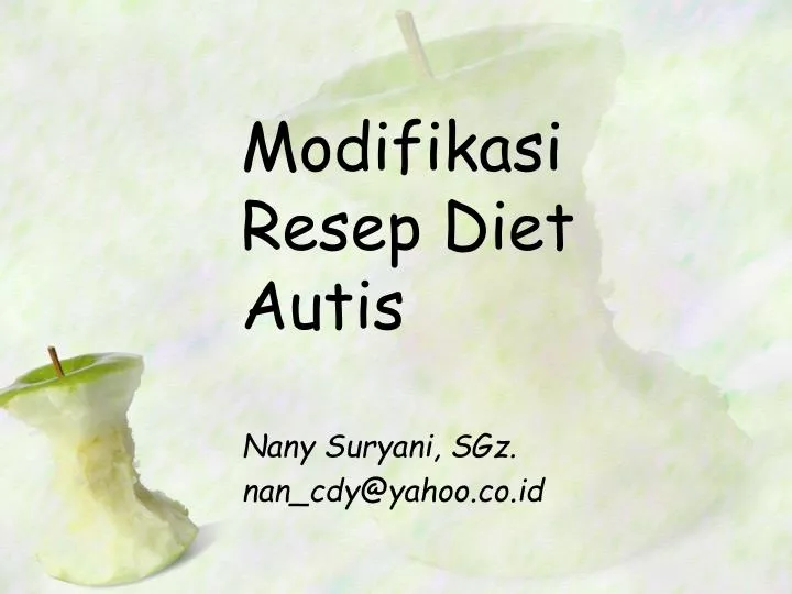 modifikasi resep diet autis