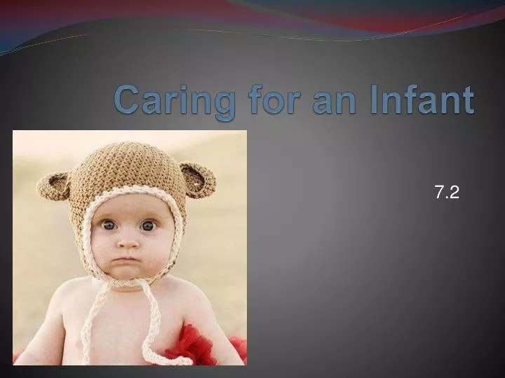 caring for an infant