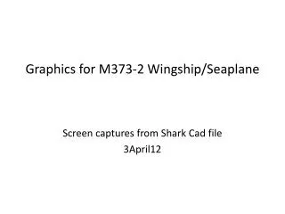 Graphics for M373-2 Wingship/Seaplane