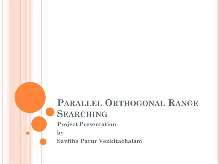 parallel orthogonal range searching