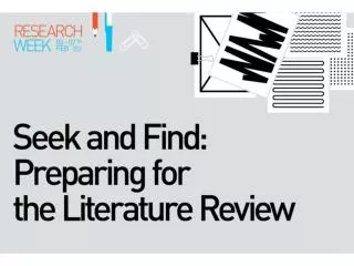 Literature Searching and Databases - Choosing the right resources