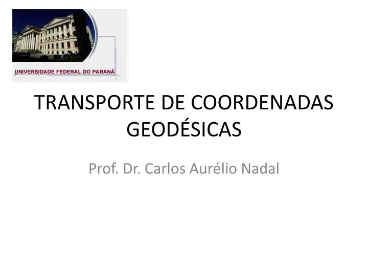 transporte de coordenadas geod sicas