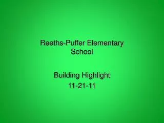Reeths-Puffer Elementary School