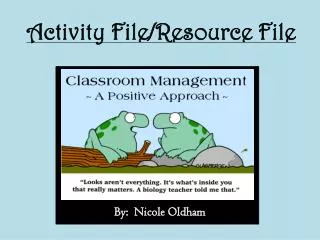 Activity File/Resource File