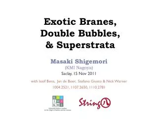 Exotic Branes, Double Bubbles, &amp; Superstrata