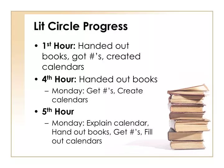 lit circle progress