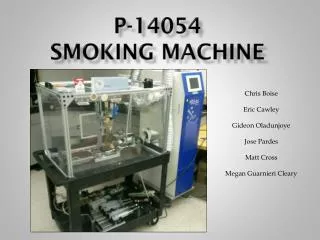 P-14054 Smoking machine