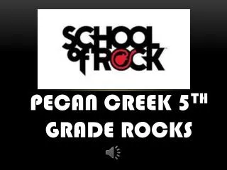 Pecan Creek 5 th grade rocks