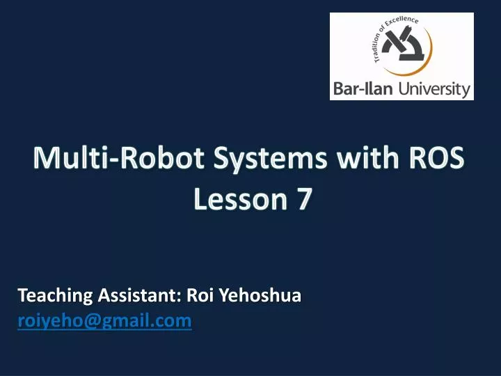 multi robot systems with ros lesson 7