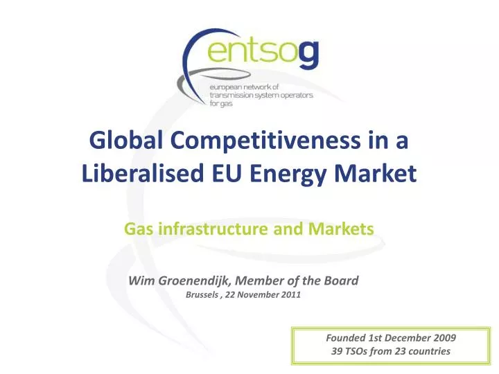global competitiveness in a liberalised eu energy market