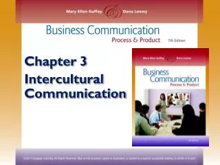 Chapter 3 Intercultural Communication